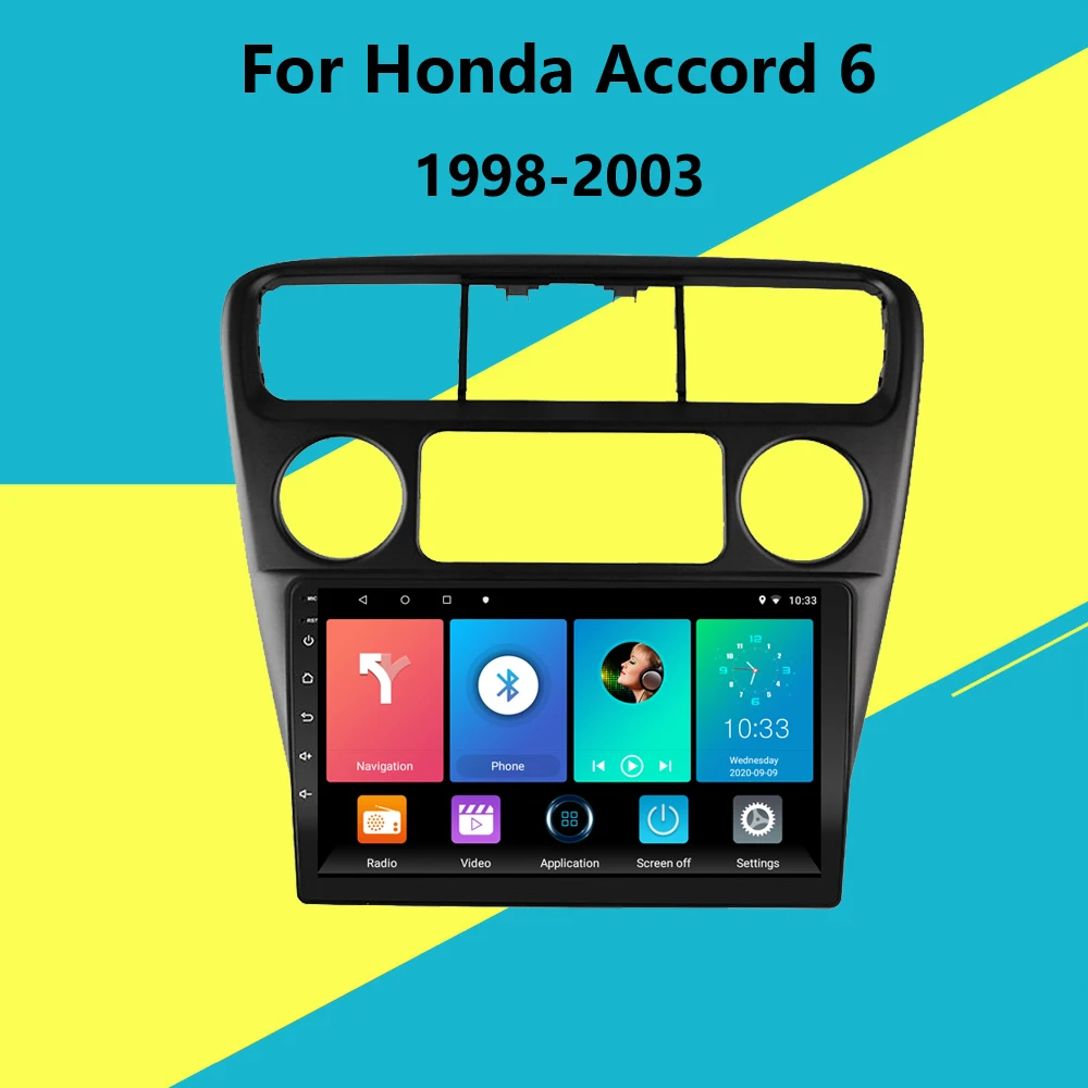 

Car Radio For Honda Accord 6 1998-2003 Android Multimedia Player Navigation GPS 2 DinHead Unit Stereo with Frame