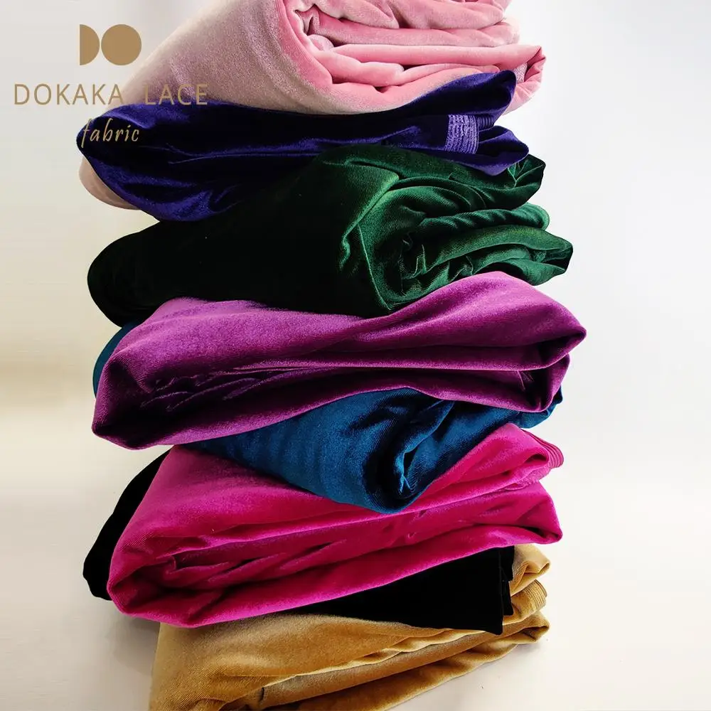 2020 тянущаяся бархатная кружевная ткань свадебное платье невесты материал для