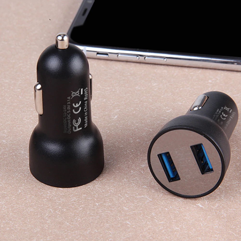 Автомобильное зарядное устройство с двумя USB-портами 12 В/24 В 3 1 А |