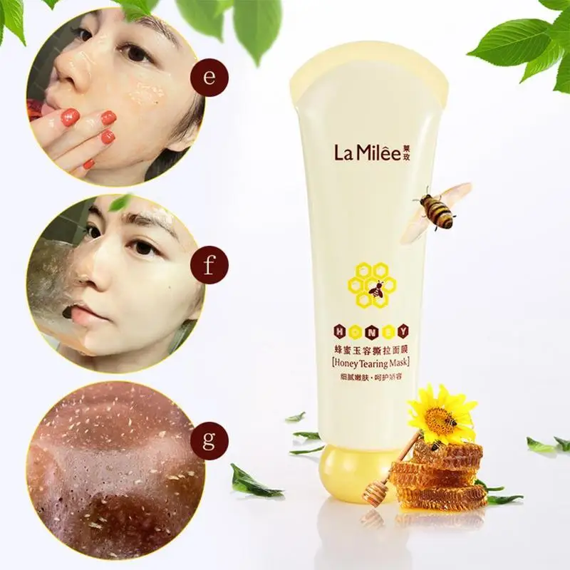 Honey Tearing Face Mask Peel Oil Control Deep Cleaning Blackhead Remover Off Dead Skin Pores Shrink Care | Красота и здоровье