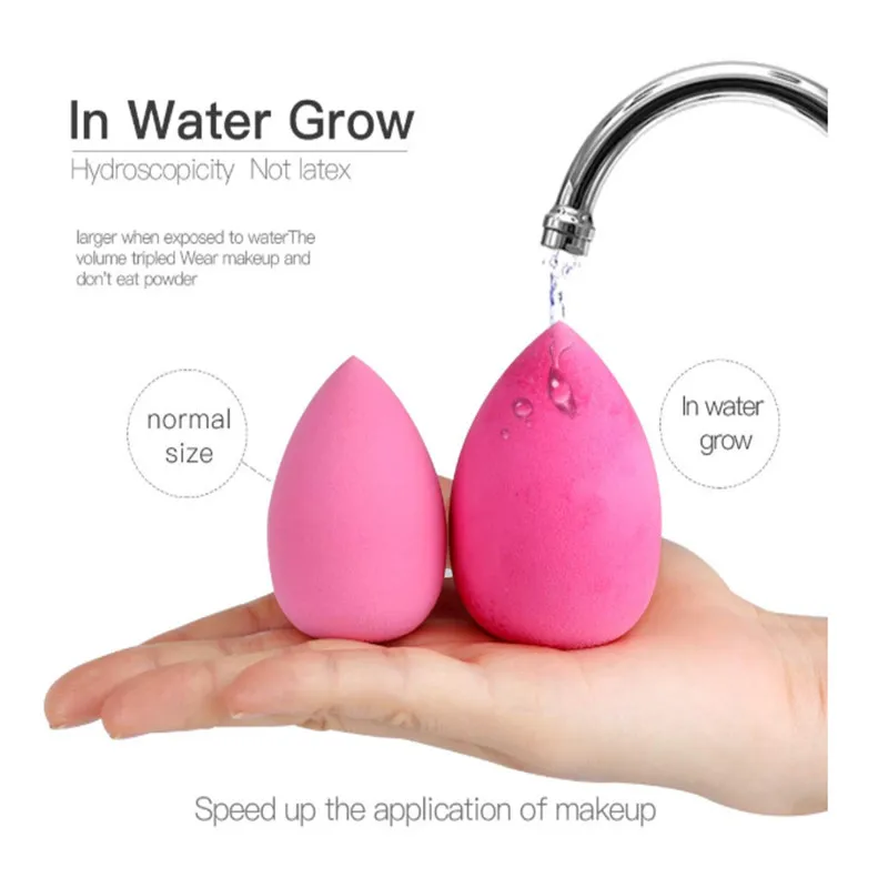 Косметический блендер в форме слезы губка для кремовой пудры разноцветная