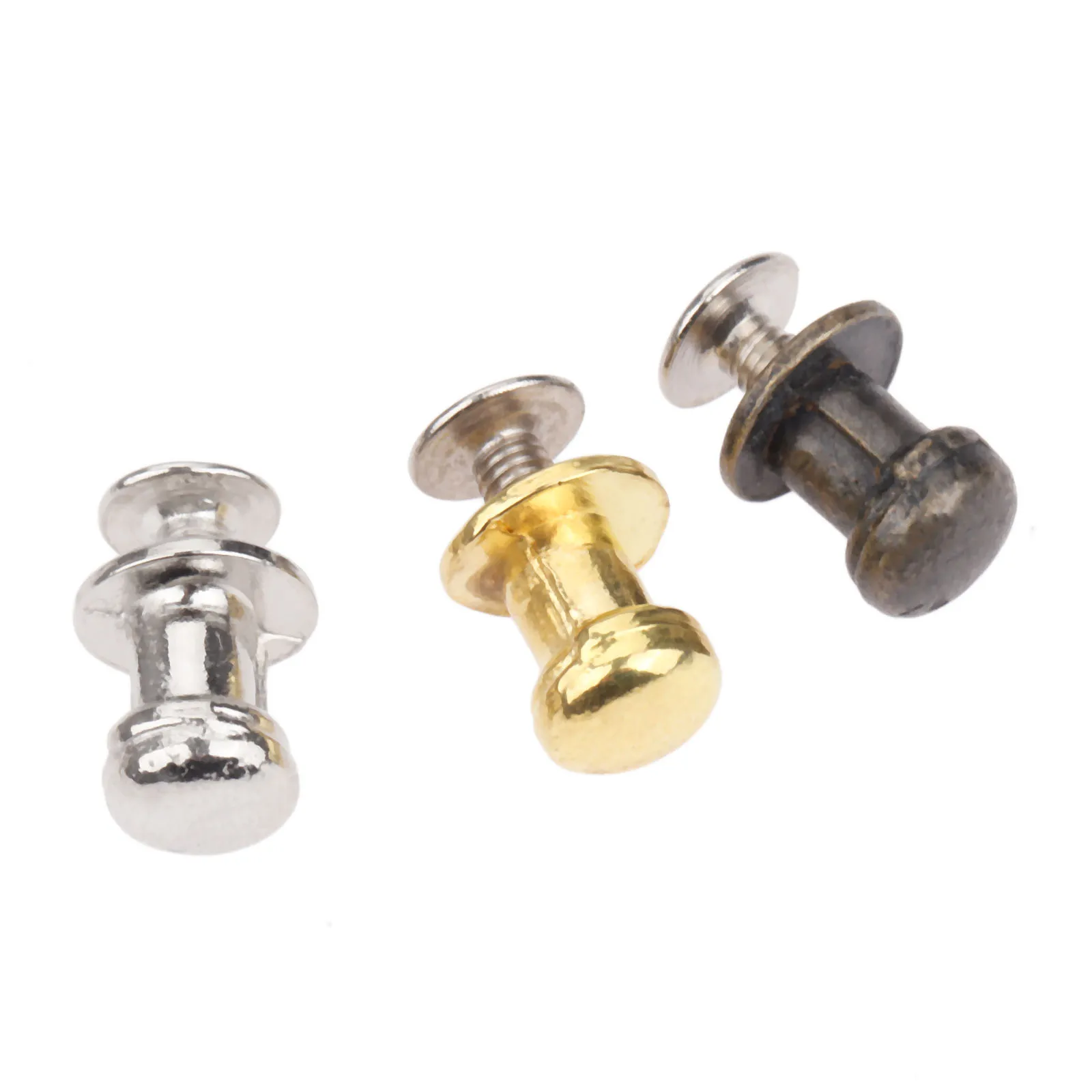 10pcs/lot Mini Knob Small Button Handle 7mm*10mm Pull Antique Bronze/Silver/Gold Jewelry Wooden Box Drawer Cabinet w/screws images - 6
