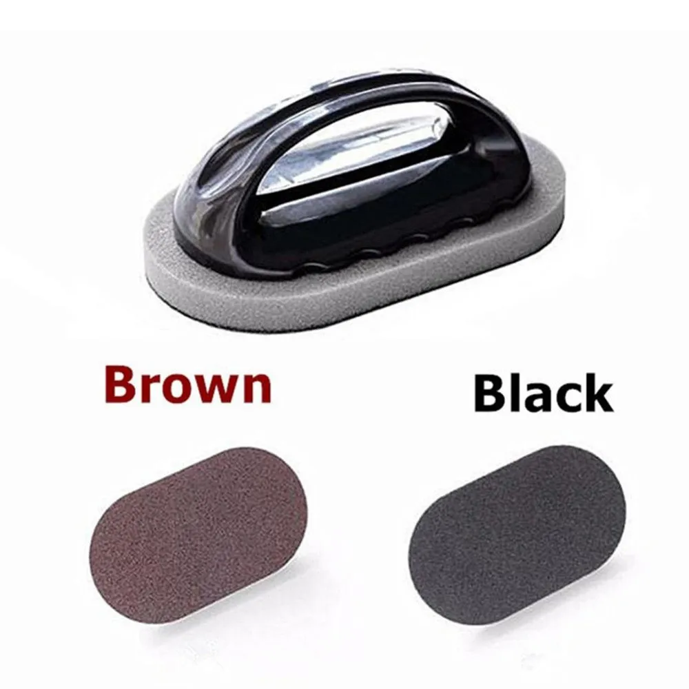 

Kitchen Emery Sponge Brush Eraser Scrub Handle Grip Sink Pot Bowl Kitchen Plate Sink Cleaning Tool Durable Cleaning Sponge
