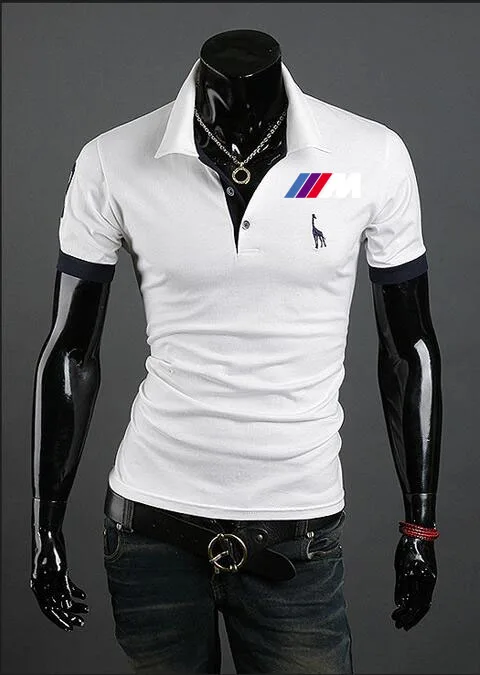 Мотоциклетная Мужская рубашка поло летняя для bmw M3 футболки с коротким рукавом