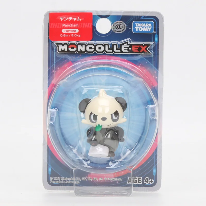 9 pancham Takara Tomy подлинный Покемон чармандер белка Mimikyu Raichu Mudkip Oshawott Пикачу snorlax 4 см коллекция игрушка фигурка подарки - Цвет: 9 pancham