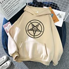 Свитшот мужской в стиле пентаграмма, готический оккультный Сатан, модные худи, универсальный пуловер, брендовая одежда в стиле Харадзюку
