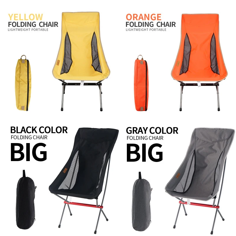 

Ultralight Aluminium Alloy Camping Chair Outdoor Portable Folding Camping Chair Seat for Fishing Picnic BBQ Beach