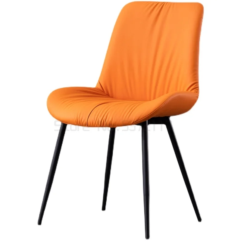 

Nordic dining chair household makeup stool Italian Hotel wanghong restaurant iron book table and chair