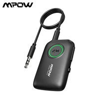 mpow bluetooth receiver transmitter 2 in 1 bluetooth 5 0 adapter aptx hd audio csr8675 dual link for tv car aux port home stereo