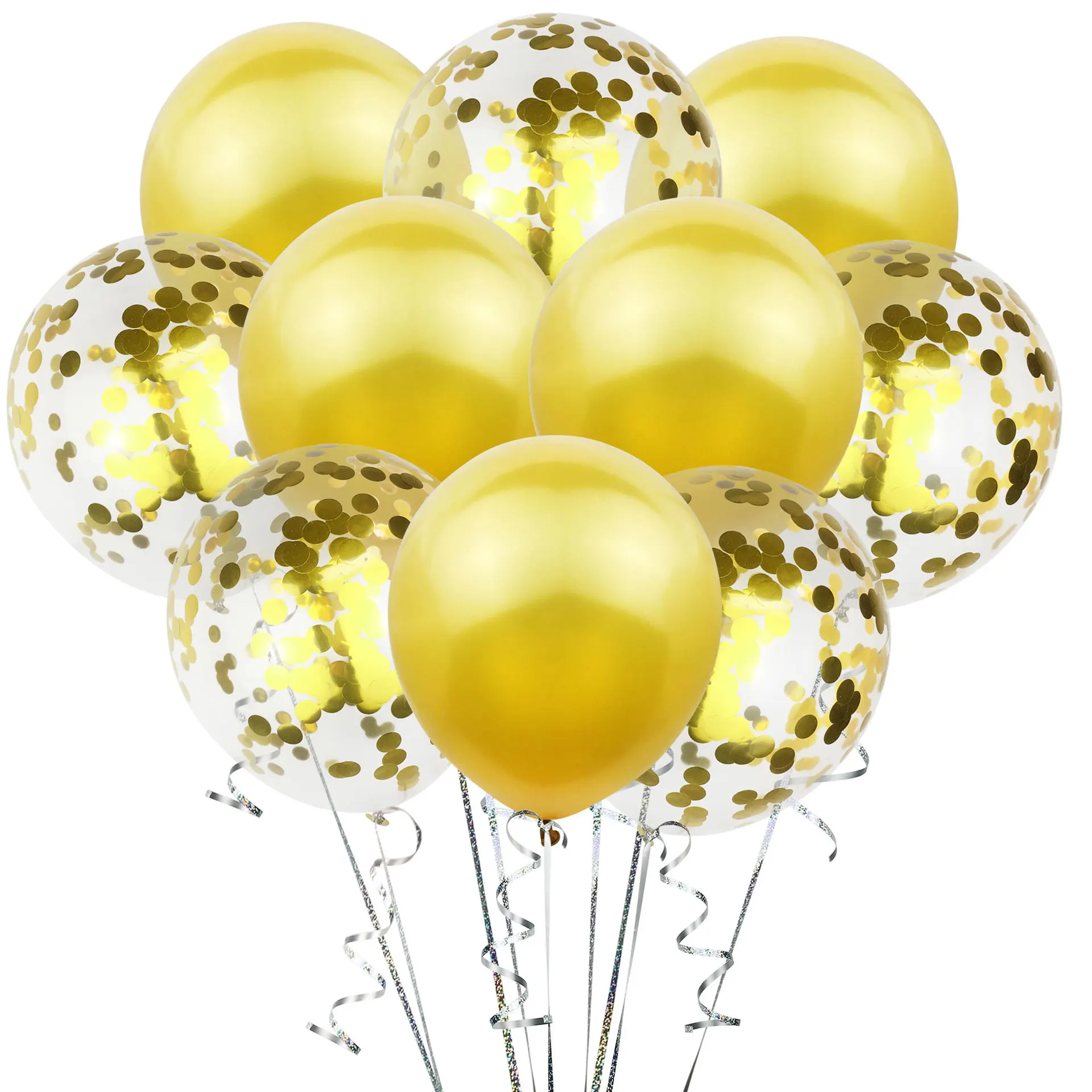 10pcs/lot 12inch Latex Balloons And Colored Confetti Birthday Party Decorations Mix Rose Wedding Decoration Balloon | Дом и сад