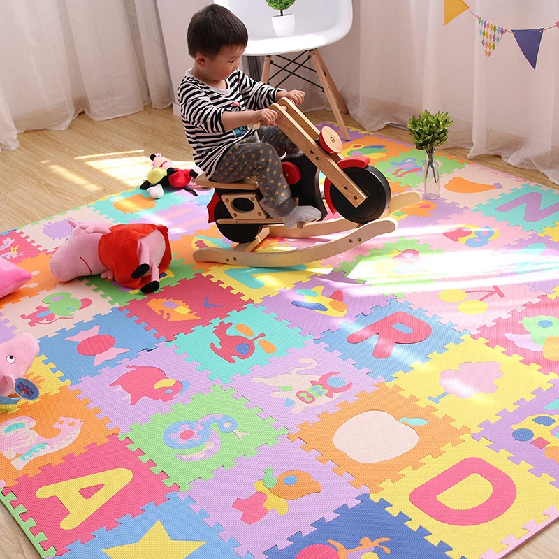 30*30 Детский пазл цифровой мультяшный пенопластовый коврик для спальни детский