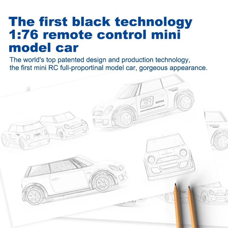 

1:76 RC Car Mini Full Proportional Electric Race RTR Car Kit 2.4GHZ Racing Experience Car Kids Toys Car