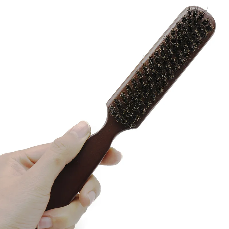 Деревянная тонкая ручка щетка для бороды на заказ Мужская бритья усы гребень в