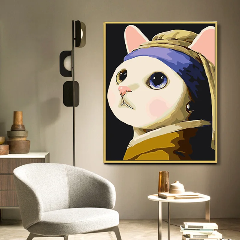 

Modern Painting by Numbers for Portrait Wedding Family Pet Photos Custom Digital Painting Coloring by Numbers Paints Home Decor