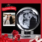 Стеклянный фотошар, с лазерной гравировкой, для гостей подарок с Unicorn