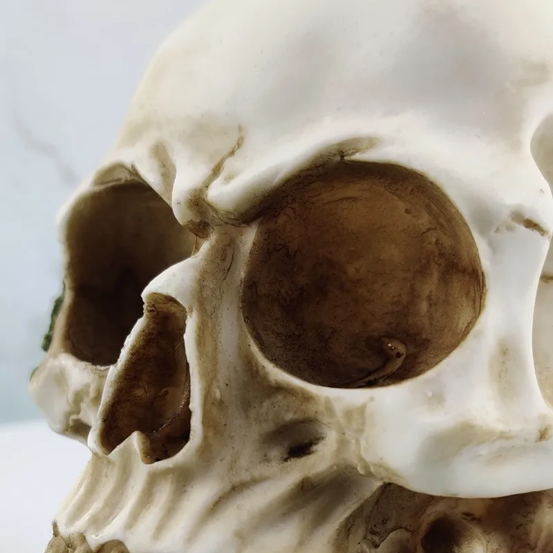 VILEAD розовый череп статуя из смолы поделки животные реквизит барная стойка