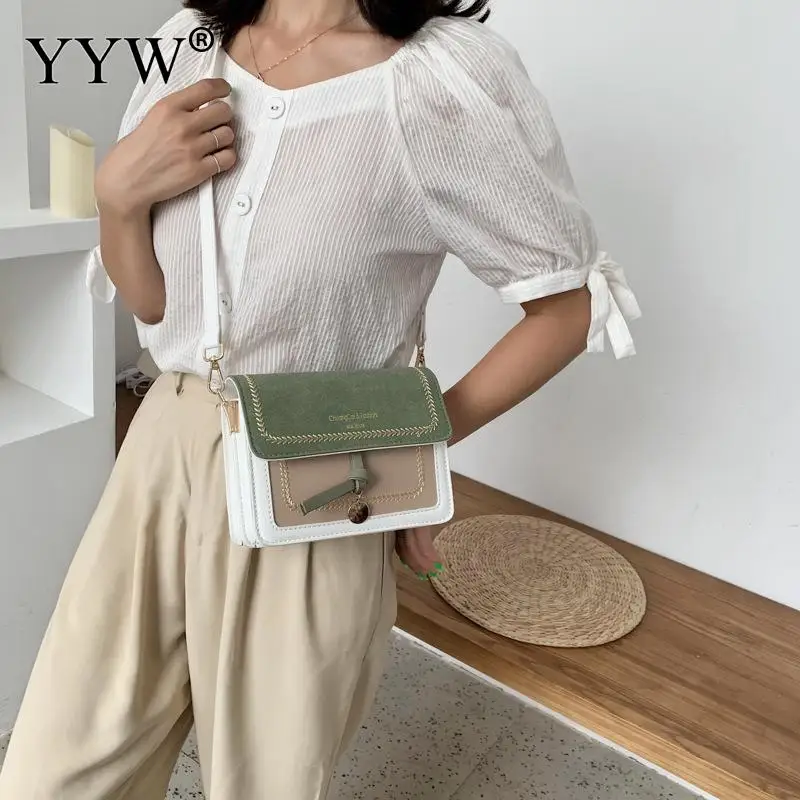 

Elegant Women Fashion PU Leather Shoulder Small Flap Crossbody Handbags Top Handle Black Blue Tote Messenger Bags