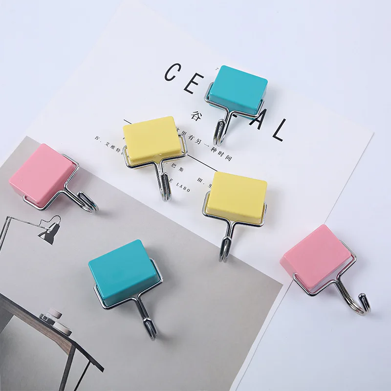 Супер волшебный присоска железный магнитный не-маркировочный крюк кухонный