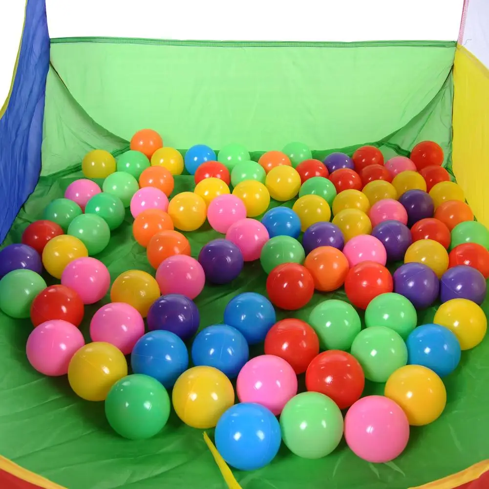 100/50 шт 5 см с разноцветными помпонами как у бассеин воды мячей мягкий Пластик