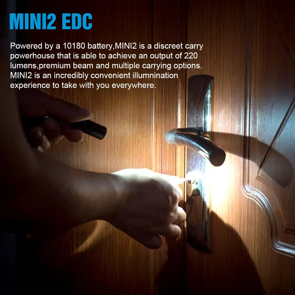 

Mini2 Rechargeable Mini Led Flashlight Usb Keychain 250lumens Pocket Light Ipx8 Edc Portable Flashlights Lamp