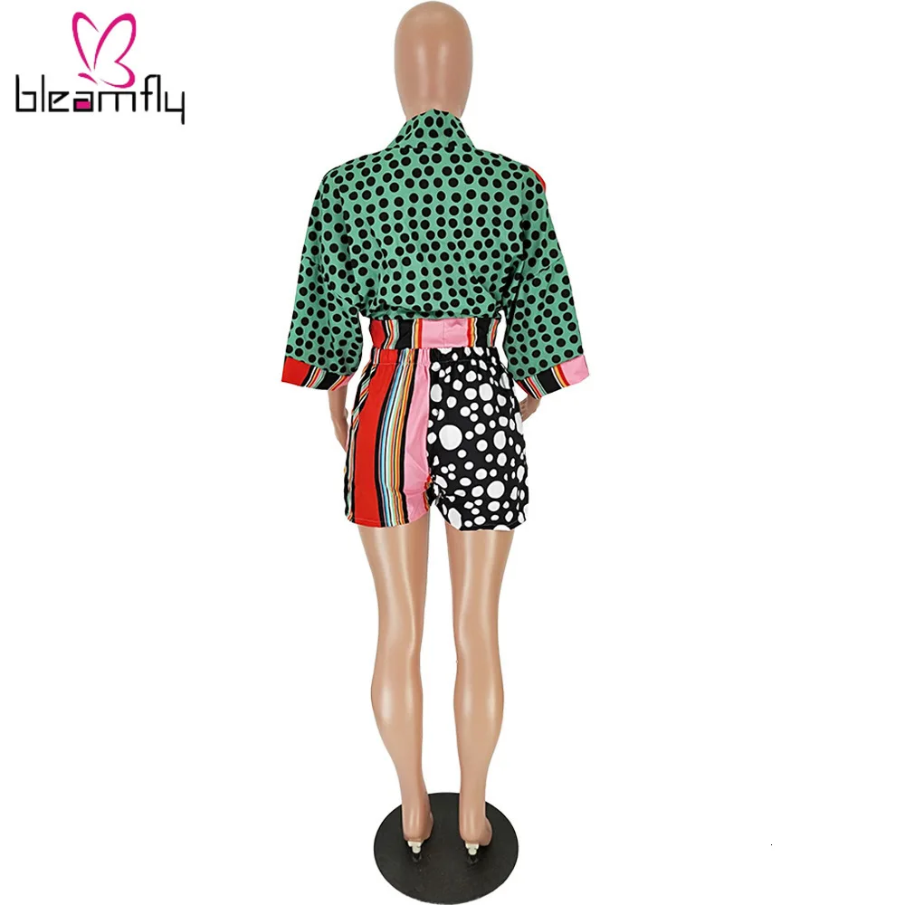 Новинка женские летние блузки в горошек и полоску с v образным вырезом рубашки