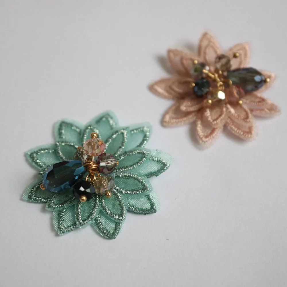 Нашивки с вышитыми цветами вишни для одежды декоративная заплатка parches bordados para ropa