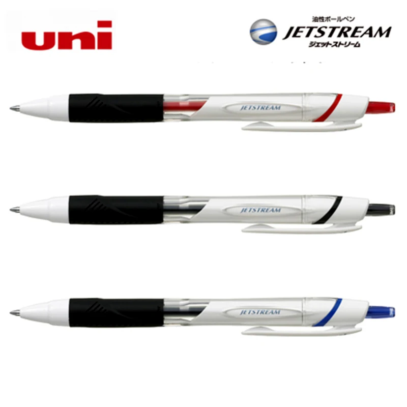 

5 Pcs/Lot Uni Jetstream Ballpoint Pen The Middle Pen SXN-155 Smooth Ballpoint Pen 0.5mm Ink Quick Drying