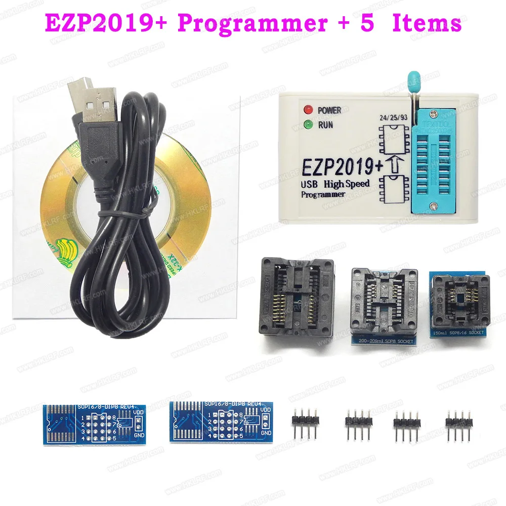 EZP2019 высокоскоростной USB SPI программатор 6 элементов поддержки 24 25 93 EEPROM Flash Bios