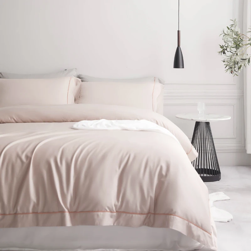 Высококачественная однотонная простыня пододеяльник удобный простые