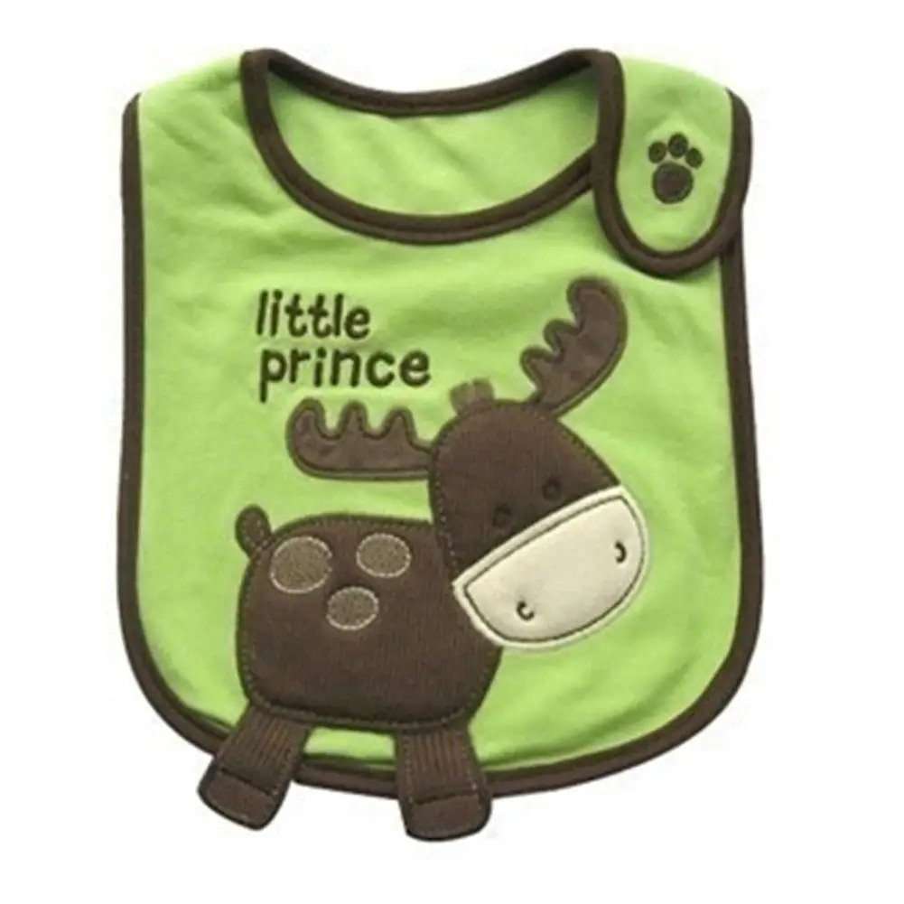 Baberos de alimentaci&oacute;n para beb&eacute;, Bandana bordada, sin mangas, para Saliva, eructo, ropa de dibujos animados-4
