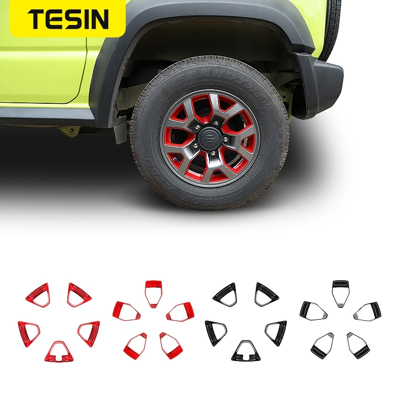 Декоративная наклейка на обод колеса TESIN ABS для Suzuki Jimny 2019 2020 2021 2022 | Автомобили и