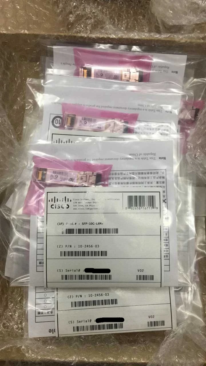 Натуральная SFP-10G-LRM = 10GBASE-LRM 1310nm 10 Гб одномодовый приёмопередатчик типа SFP 10G LRM |