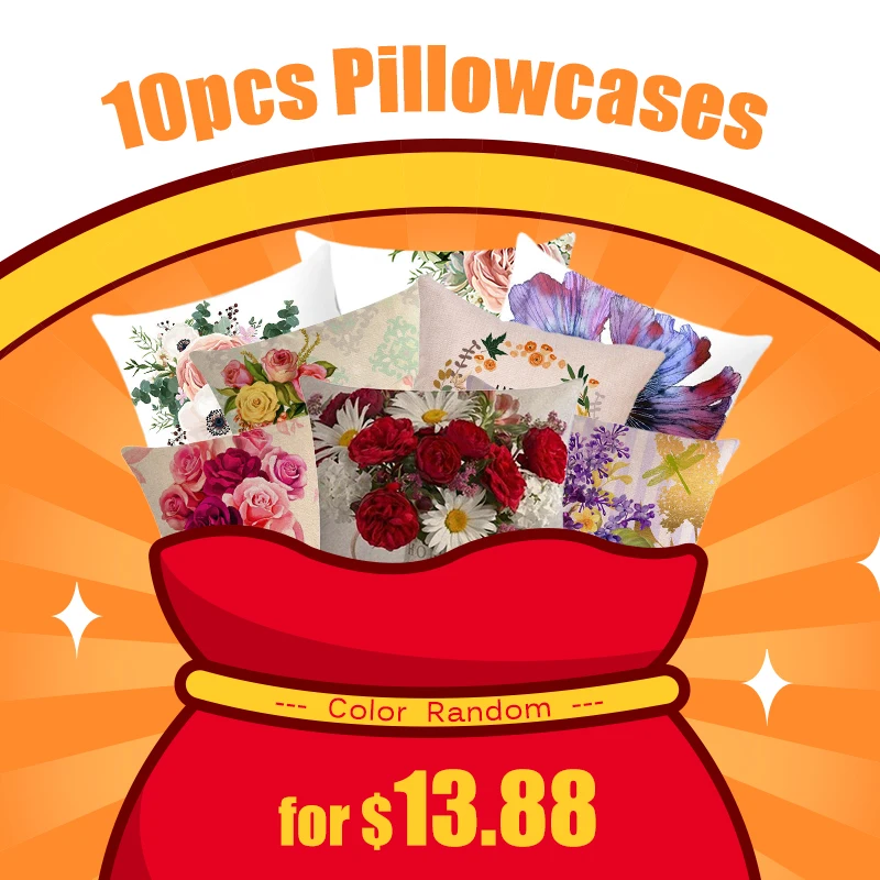 

5/10 шт./лот 45*45 см наволочки для подушек наволочки с цветами листьями морскими животными Мультяшные наволочки для диванных подушек отправляю...