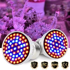 Светодиодсветильник фитолампа E14 E27, комнатная лампа полного спектра с лампочками GU10 GU5.3 для выращивания растений, тент для саженцев, цветов, 220 В