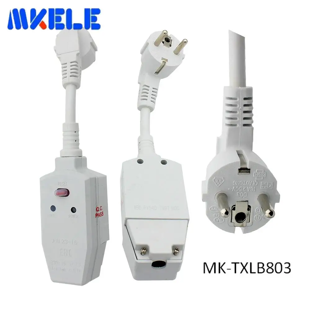 Переходник для защиты от утечки заземления 16 А 250 В европейская