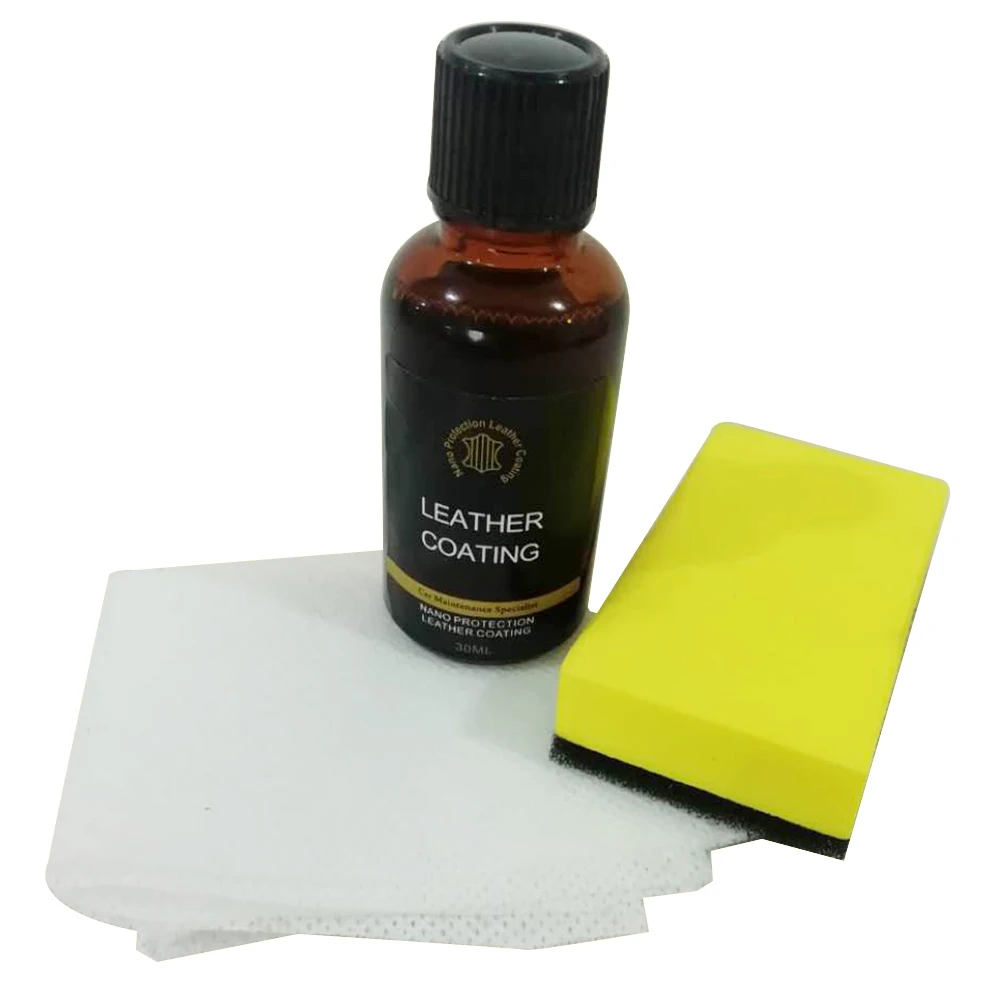 

Nano Liquid Car Leather Care Interior Seat Glazing Moisturizing Protective Protection Liquid Plastic Leather Curing Agent 30ML