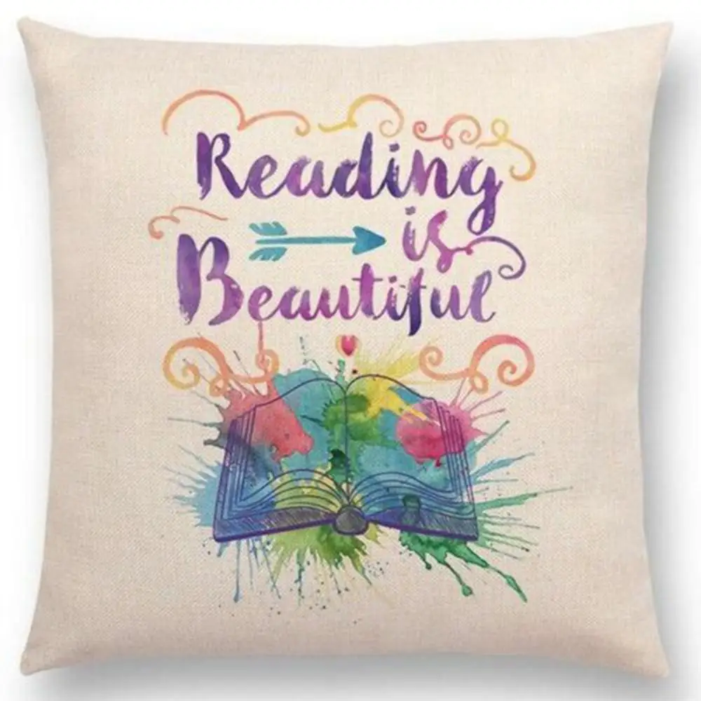 Новинка чехол в виде книги с кофейным рисунком льняное сиденье наволочка для