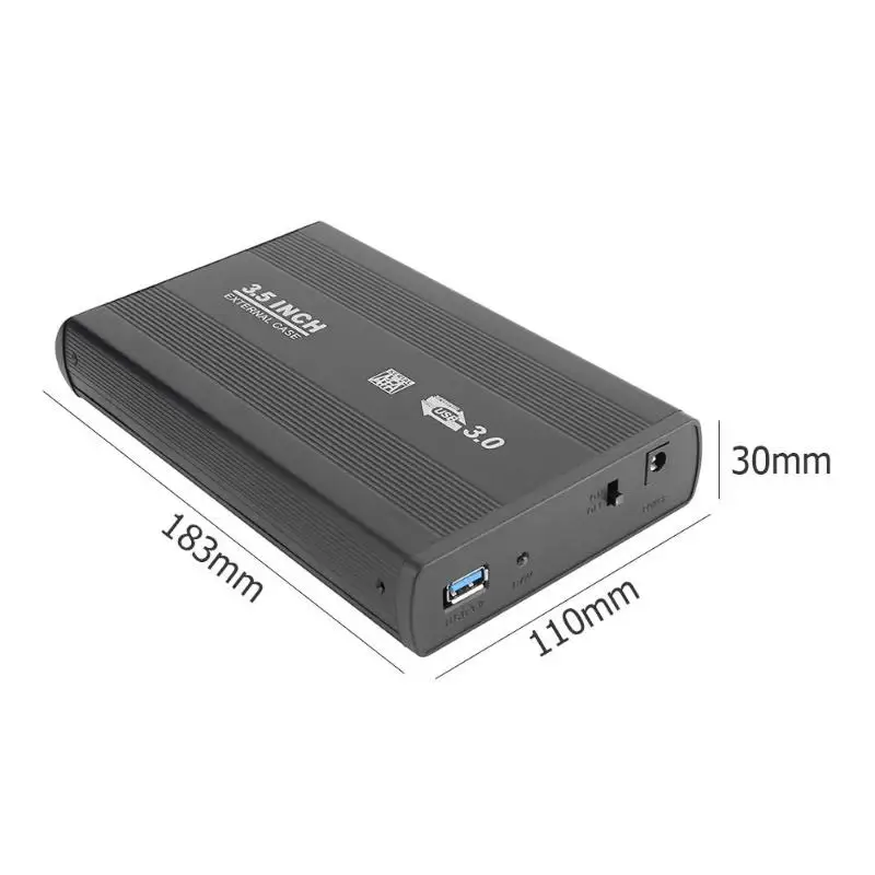 ЕС/США 3,5 дюйма SATA к USB 3,0 высокая скорость внешней HDD жесткий диск чехол для корпуса с Светодиодный индикатор для ноутбука рабочего стола