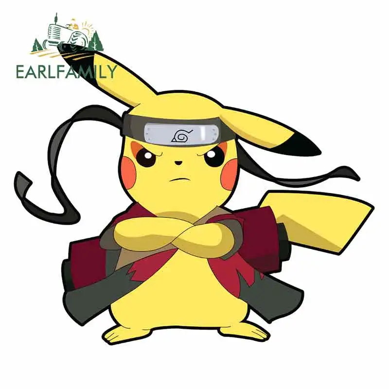 EARLFAMILY 13 см x 11 для Pokemon Pikachu мотоциклетные виниловые наклейки на машину наклейка