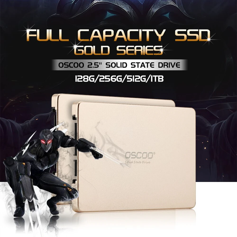 Твердотельный накопитель OSCOO SSD 1 ТБ 128 ГБ 256 480 HDD 2 5 дюйма SATA SATAIII 512 Внутренний
