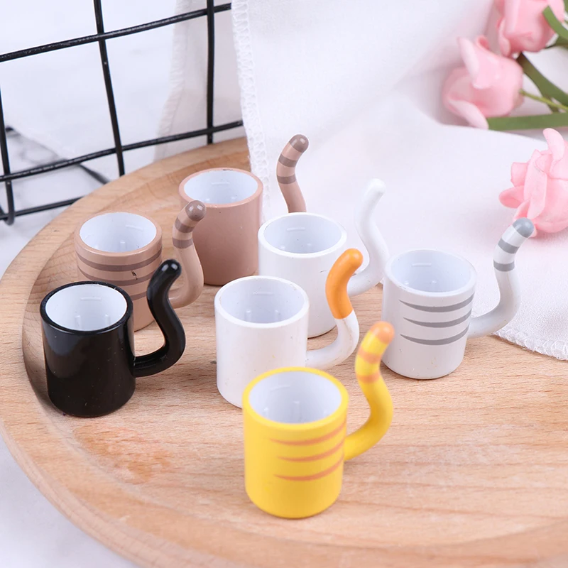 

High Quality 1Pc 1:6 Fashion Dollhouse Teacups Dollhouse Miniature Kitchen Toys