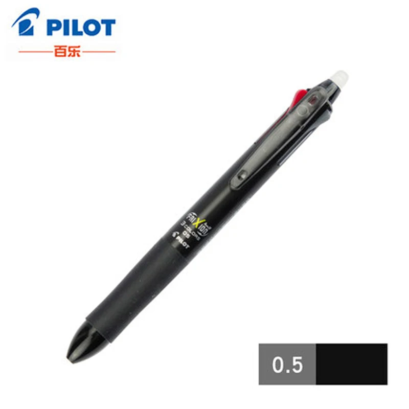 Black Япония пилот Push-erasable ручка LKFB-60EF/60 мкФ Трехцветная 0,5 мм многофункциональная водяная пуля - Цвет: Black
