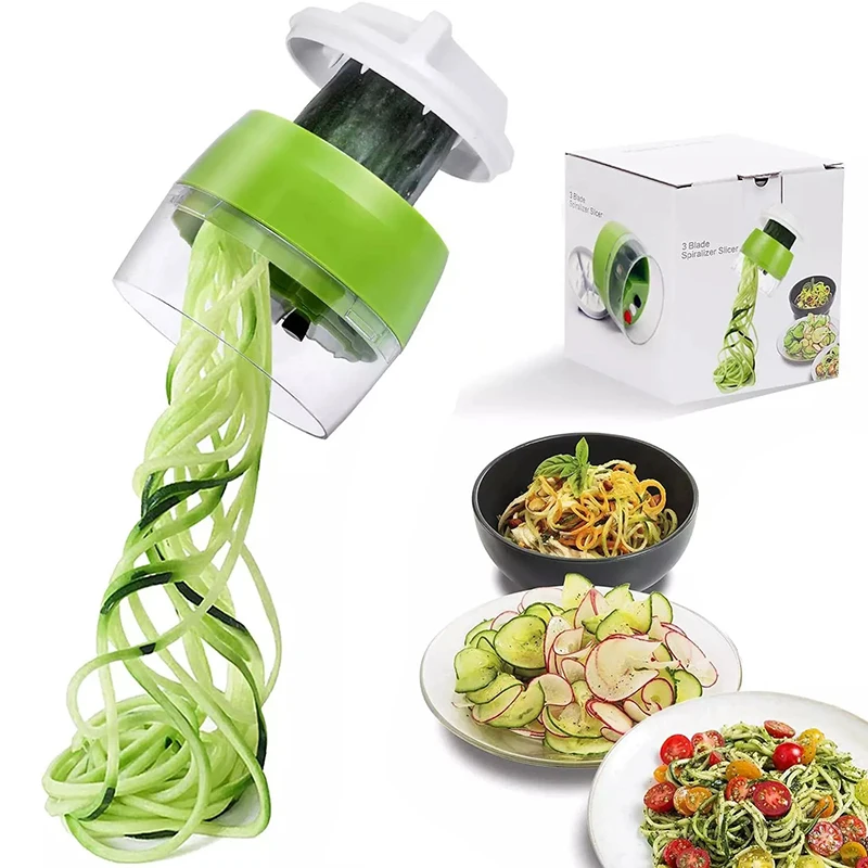 

Vegetable Tools Lazier Fruit Easy Operate Handheld Spiralizer Vegetable Fruit Slicer Salad Tool Spaghetti Maker Cucumber Grater