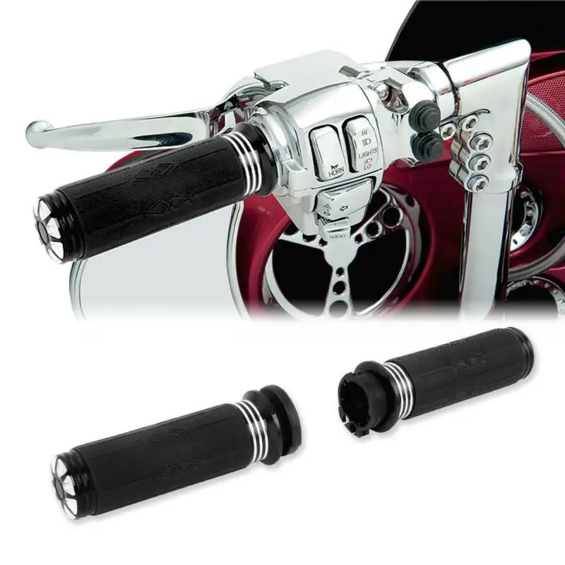 Мотоциклетная рукоятка 1 дюйм для Harley Honda Yamaha Touring XL1200 883 Sportster Softail Cruiser Road King Electra