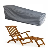 blackgrey waterproof polyester lounge chair dust cover outdoor garden patio home furniture beach chairs protection bag