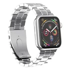 Ремешок из нержавеющей стали для Apple Watch 6, 5, 4, 3, SE, 38 мм, 42 мм, 40 мм, 44 мм, ультратонкий ремешок iWatch, металлический ремешок