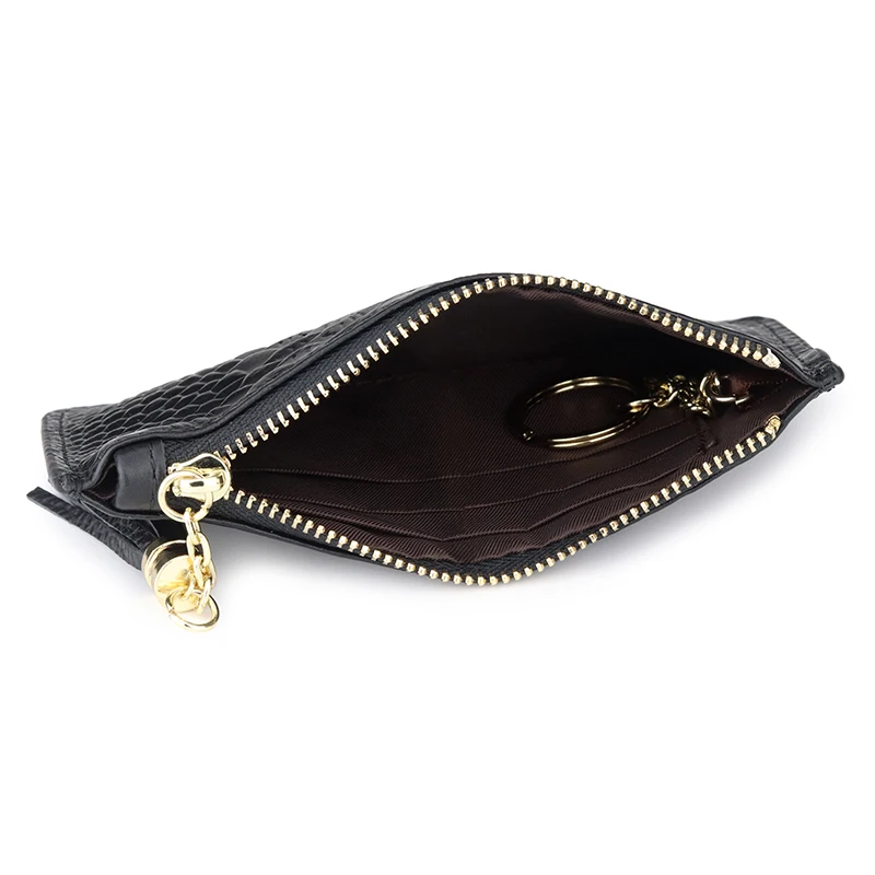 Модный практичный женский кошелек для ключей премиум-класса кожаный монет