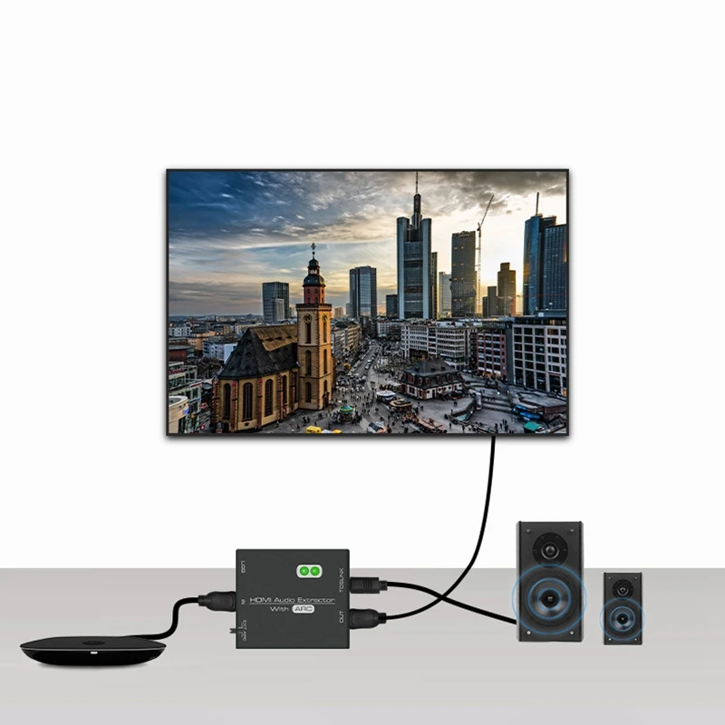 4K HDMI o Extractor конвертер SPDIF 5 1 выход Поддержка ARC функция для ТВ коробки PS4 DVD Blu