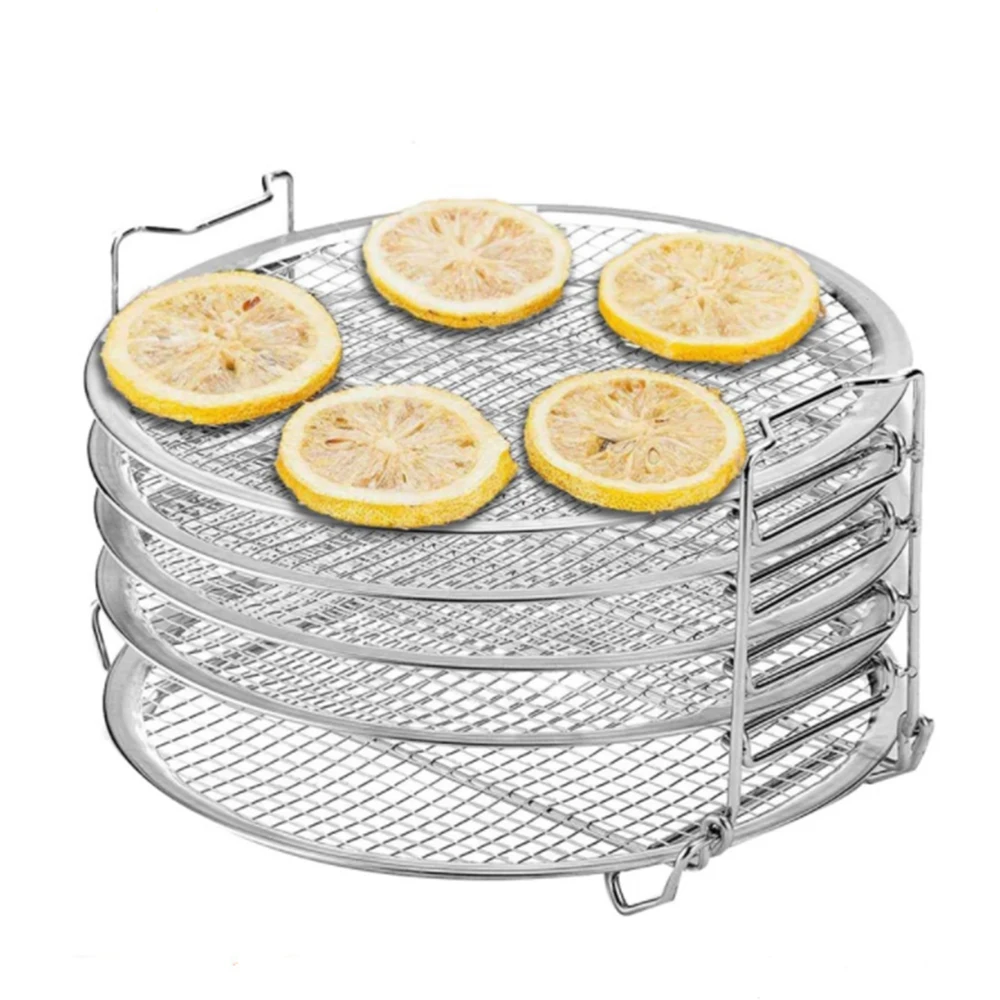 

Durable Air Fryer Accessories Food Dehydrator Drying Stand Stainless Rack for Air fryer 6.5-8QT Pressure Cooker Oven