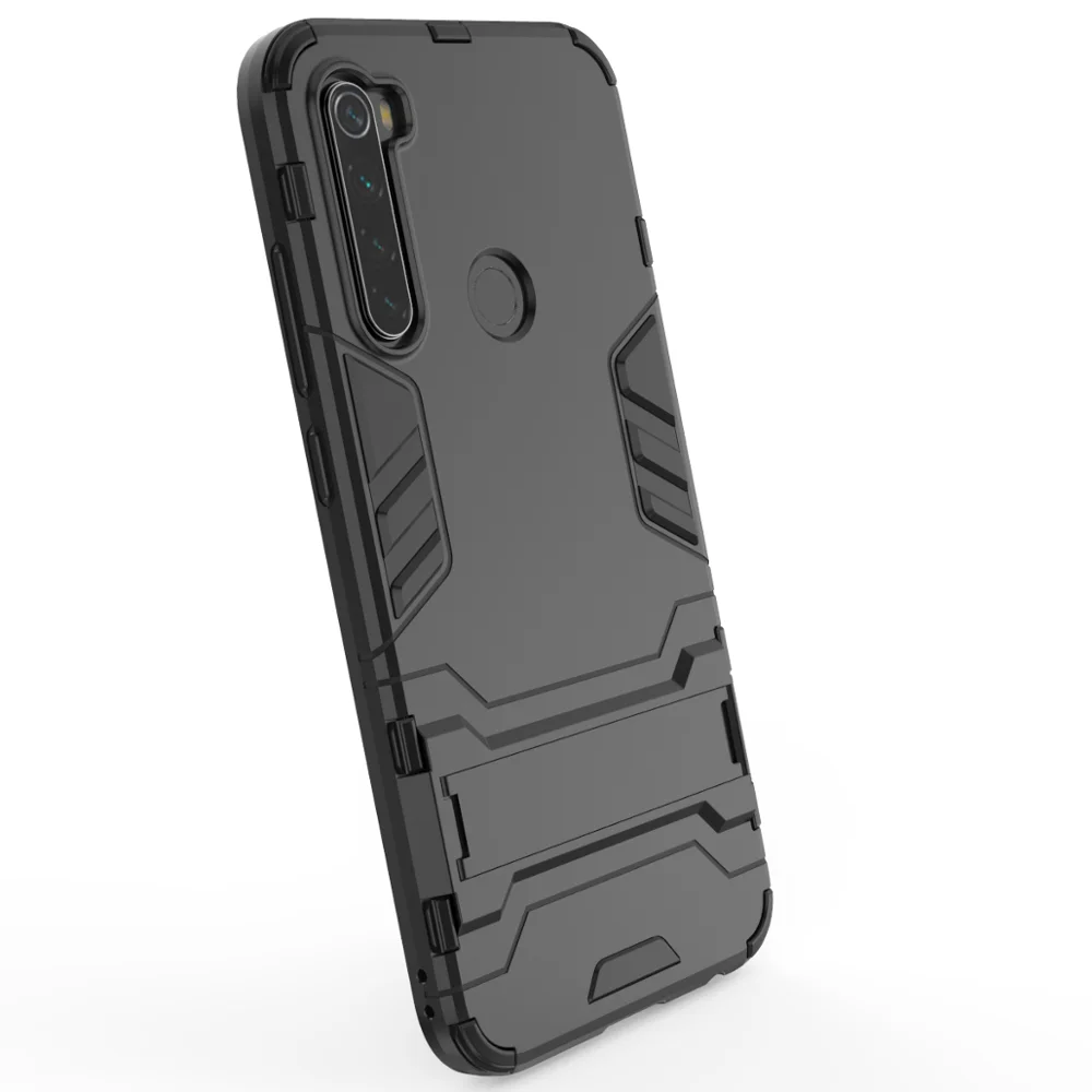 Защитный чехол для Xiaomi Redmi note8 pro note5 note4 задняя крышка с подставкой противоударный